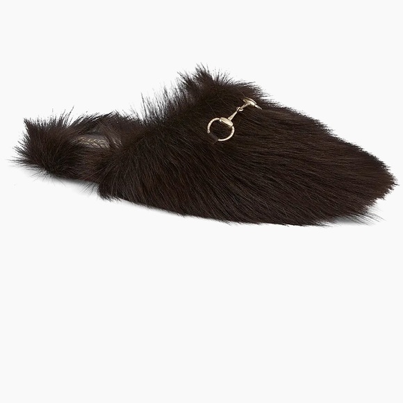 Gucci Annette Genuine Shearling Mule
